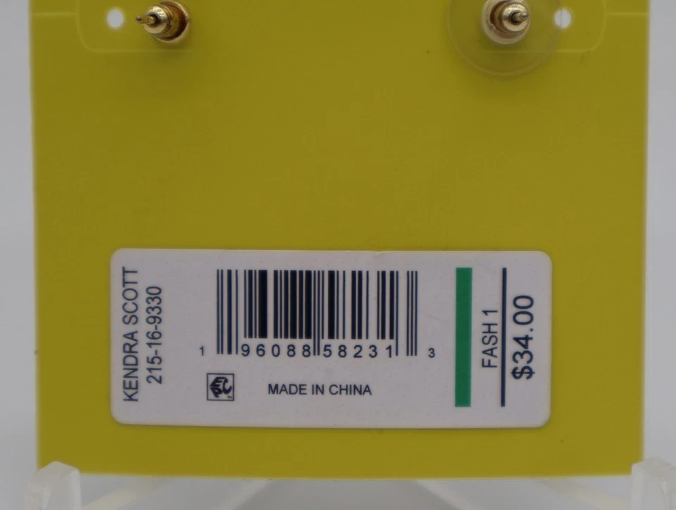 Pendientes Kendra Scott Betty Mate Marfil Iridiscente Shell 14K Sobre Latón Nuevos con Etiquetas Foto 4 de 4