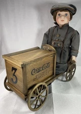 Coca-Cola Franklin Mint Heirloom Soapbox Derby Racer Porcelain Coca-cola Doll