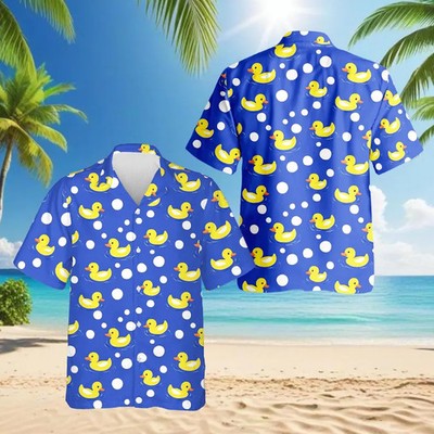 Rubber Duck Hawaiian Shirt, Funny Duck Aloha Shirt
