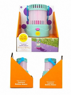 Sun Squad Light-Up No-Spill Lantern Bubble Maker Toy Kids Summer NIB 4oz