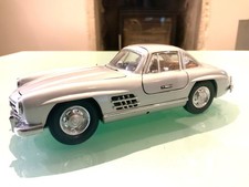 1954 LIGHTWEIGHT MERCEDES-BENZ 300 SL GULLWING, silver  1:24 Franklin Precision