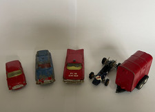Corgi Diecast Cars Bundle/Joblot - 4xToy Cars + Trailer 1950's & 1960's Vintage