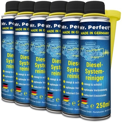 Mr. Perfect Dieselsystemreiniger 6x 250ml Kraftstoffadditiv Diesel Systempflege