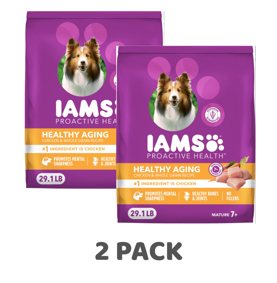 Iams Proactive Health Senior Dog Food with Real Chicken, 29.1 lb