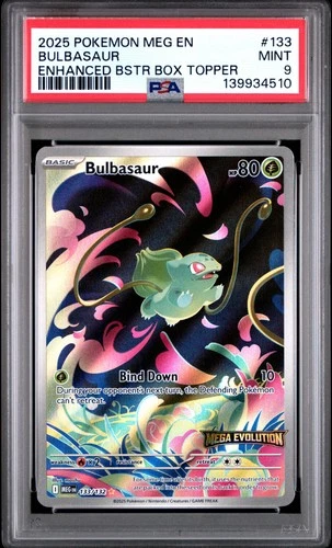 PSA 9 Bulbasaur IR #133 2025 Pokemon Meg En Mega Evolution 139934510
