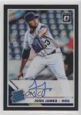 2019 Donruss Optic Rated Rookie Signatures Black Prizm 49/50 Josh James Auto 3c2