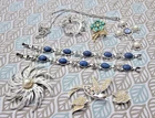 Lot Of Sarah Coventry Vintage Costume Jewelry Earrings Necklace Brooch BRACELETS