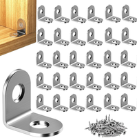 30 StüCk Winkelverbinder, 20 × 20Mm Edelstahl Winkel Metallwinkel