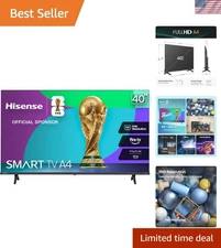 Hubbell 40-Inch Slim Bezel Smart TV - Stunning FHD & Immersive DTS Sound