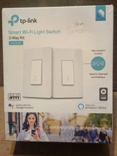 Set of 2 Tp-link Smart Wi-Fi Light Switch 3-Way Kit HS210 KIT Google/Alexa
