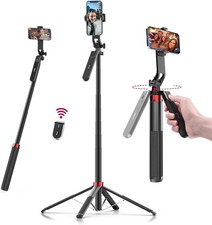 ULANZI MA09 Extendable Phone Tripod, 71" Selfie Stick Vlog Tripod Red