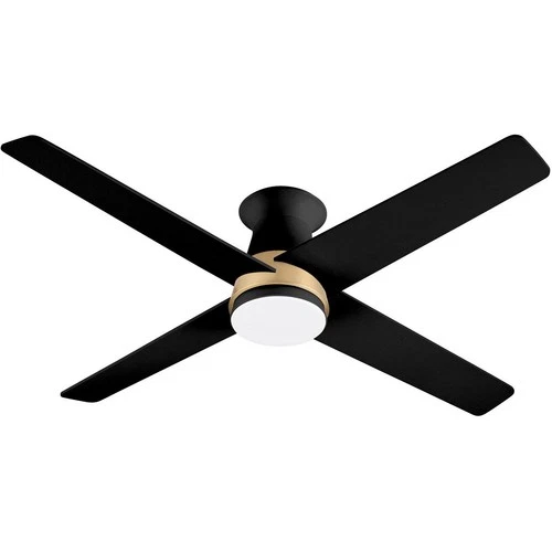 Cyan Design 11984 Santa Ana Indoor Ceiling Fan Aged Brass and Matte Black - Picture 1 of 2