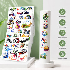 10PCS Soccer Temporary Tattoos Sports Party Favors Kids Birthday Decorations