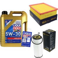 SCT Inspektionspaket 5L Liqui Moly Longlife 5W-30 FüR Audi A4 2.0 1.6 1.8 T Seat