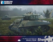 Rubicon M4A2 76mm W Sherman Tank Bolt Action 28mm WW2