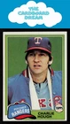 Charlie Hough 1981 Topps #371 Texas Rangers Baseball Card