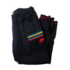 Nike Re Issue 1988 Tracksuit Joggers Black Zipper Ankle Retro Men  s Large