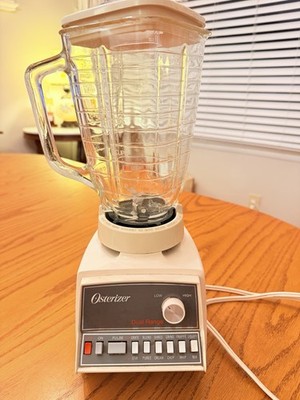  Vintage Osterizer Dual Range Pulse Matic 16 Blender Glass Pitcher Chrome WORKS