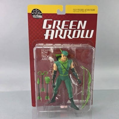 DC Direct GREEN ARROW Action Figure Bow & Trick Arrows Early First Edition NEW