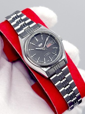 ❤️ 25mm [WORKS] 1980 SEIKO 5 AUTOMATIC Day-Date Women's Vintage