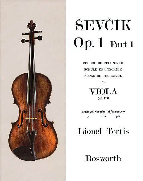 Sevcik for Viola Opus 1 Part 1 School of Technique Music Studies Lesson Book
