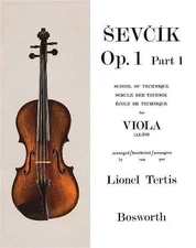 Sevcik for Viola Opus 1 Part 1 School of Technique Music Studies Lesson Book