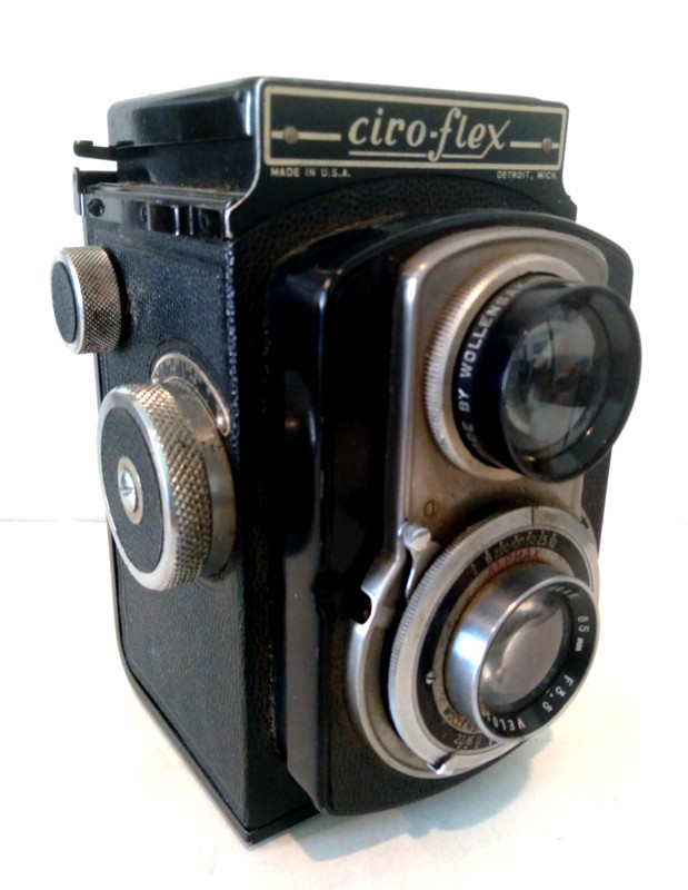 Vintage Ciro-flex Twin Lens Reflex TLR Camera 120 Film Wollensak Lens 85mm f/3.5