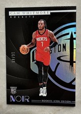 2023-24 Panini Noir - Rookies Icon Edition Holo Silver #190 Cam Whitmore /49 RC