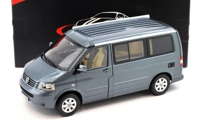 1:18 Norev VW T5 California 2003 Off-Road gris metálico - Limitado 1000 piezas.