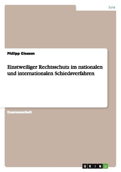 Einstweiliger Rechtsschutz Im Nationalen Und Internationalen Schiedsverfahren Ph-image