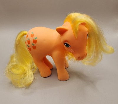Vintage 1983 My Little Pony G1 Applejack Orange Yellow Hair Hong Kong Hasbro