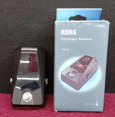 KORG Pitchblack Advance PB-AD Black Pedal Tuner Guitar Bass True Bypass Accurate