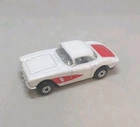 Matchbox Lesney Superfast No71 CORVETTE in WHITE with RARER BLUE LESNEY BASE "