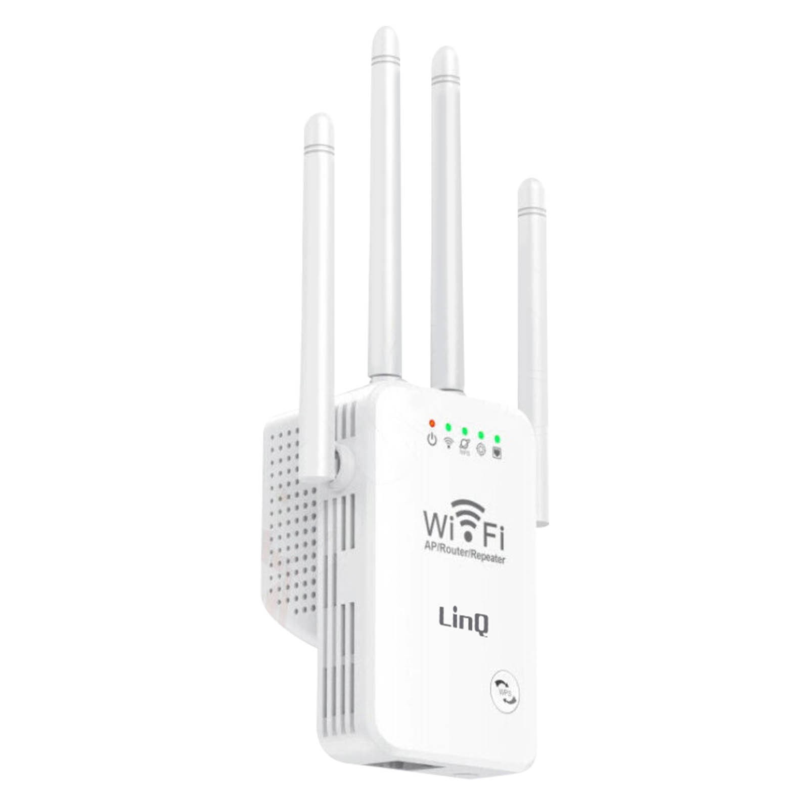 Répéteur WiFi 300Mbps LinQ avec 4 antennes réglables pour amplification longue portée