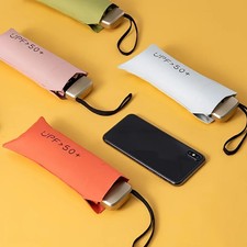 Mini Capsule Umbrella Small Pocket Rain Umbrella Folding UV Ultraviolet Protecti