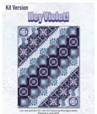 Hey Violet Quilt Pattern - printed to order with permission from Wilmington
