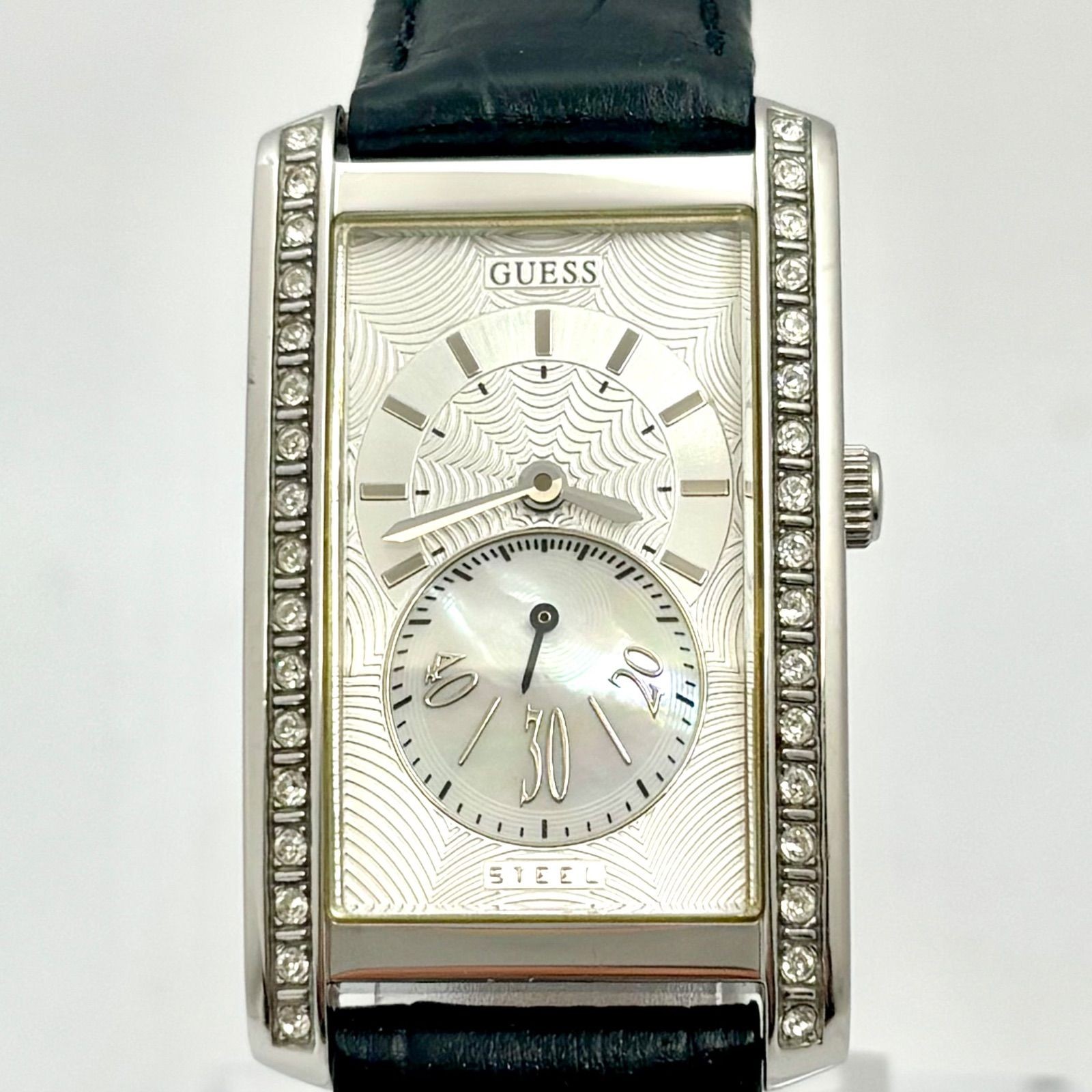 GUESS I95257L1 Rectangular Diamond Bezel Quartz W… - image 10