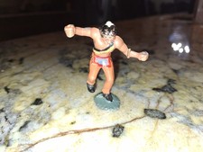 1950's Vintage Hong Kong Plastic Toy Native American Indian Figure Painted
