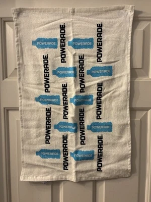 Powerade Small Towel, Blue and White, 16 X 25 Inches, Brand New