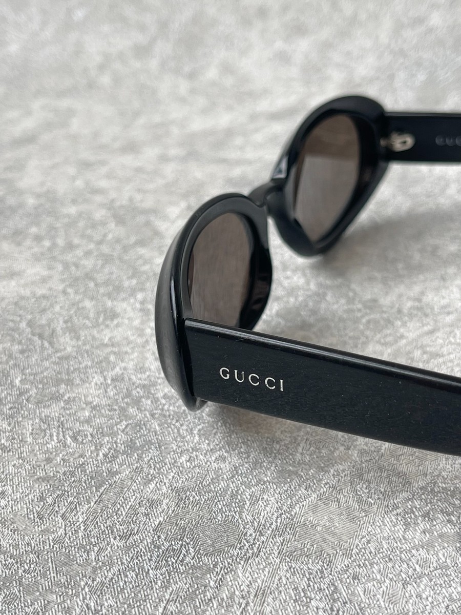 90s Vintage Gucci GG 2419/S Oval Sunglasses y2k Cyber Italy Rare