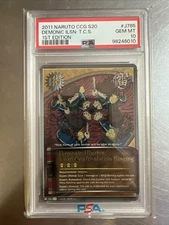 Naruto CCG S20 - Demonic Illusion: Toad Confrontation Singing 1st Edition PSA 10