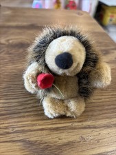Russ Mini Harold Hedgehog Plush with Flower 3"