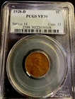 1928-D LINCOLN 1C VF30 BN