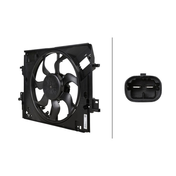LüFter MotorküHlung 12 V 168 W 2-Polig Hella FüR U.A. Renault Captur-image