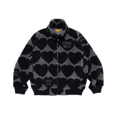 Human Made Heart Fleece Jacket Navy