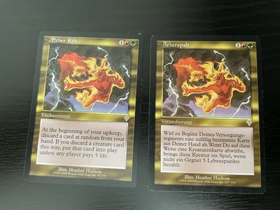2x Aether Rift / Ätherspalt, Magic, Mtg, englisch/deutsch, Invasion