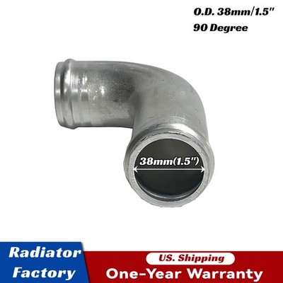 1-1/2'' 90 Degree Bend Coolant Aluminum Hose Radiator Elbow Tube Pipe 38mm O.D.