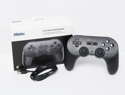 8BitDo Pro 2 80GJ03 Bluetooth Controller with Hall Effect Joysticks - Black