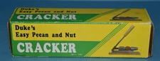 Vintage Duke's Easy Pecan and Nut Cracker in original box Steel & Wood