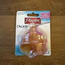 PLAYTEX BABY FAST FLOW FLAT TOP NIPPLES OLDER DISCONTINUED HARD TO FIND FREESHIP